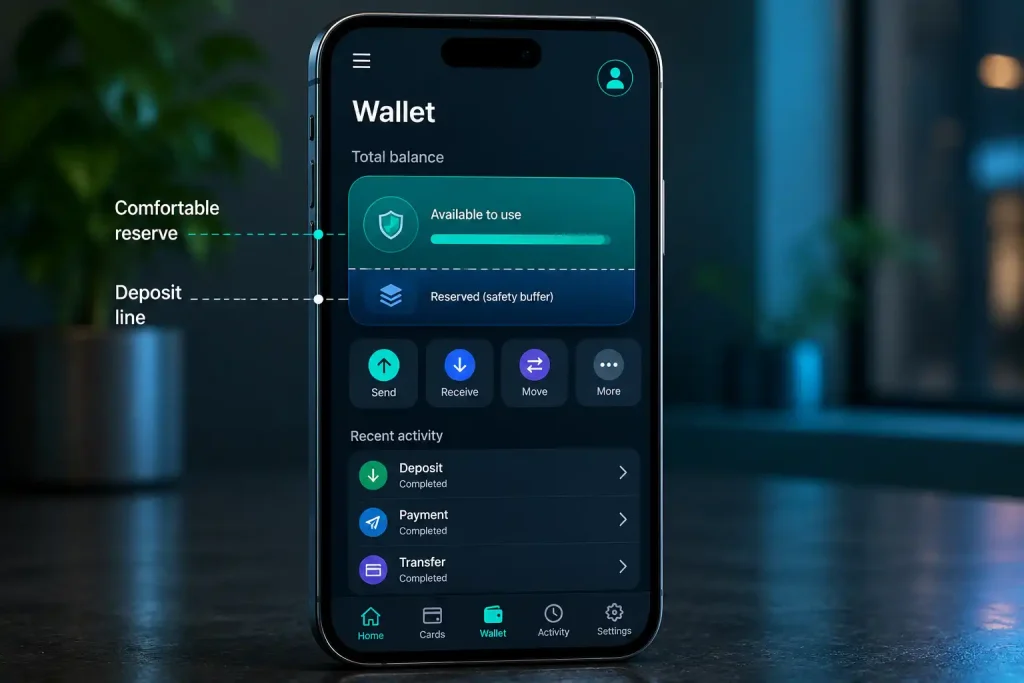 Keeping a cleared buffer in a Skrill wallet to prevent declines