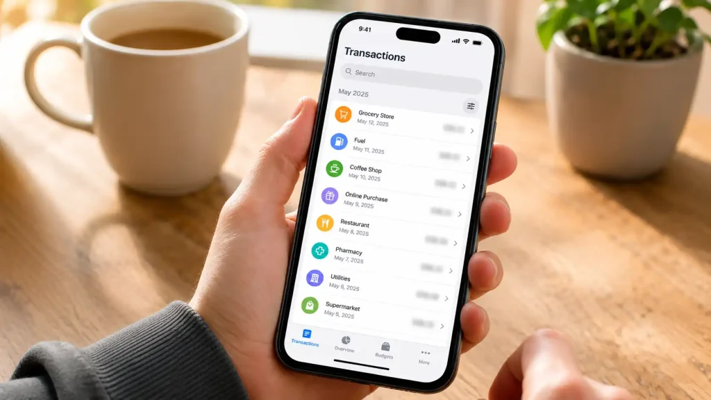 A wallet transaction list acting as a consolidated gambling ledger