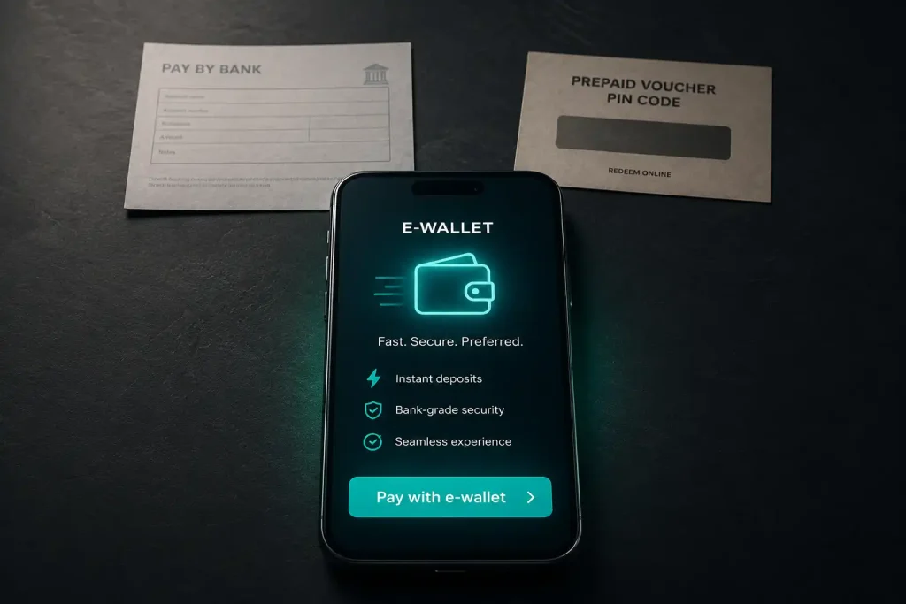 Digital wallets such as Skrill ranked as the preferred casino funding method ahead of pay-by-bank and prepaid cash