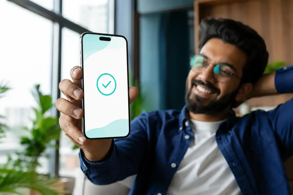 Near-instant electronic KYC verifying a player in the background
