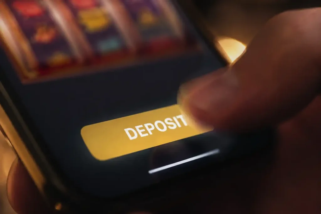 A one-tap wallet deposit removing the natural pause in a casino session
