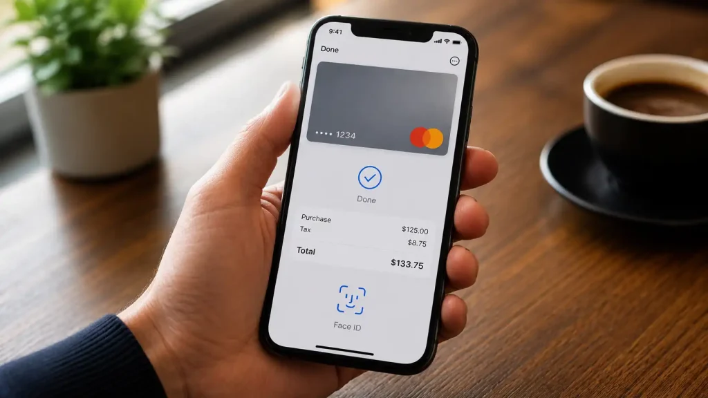 Confirming a Skrill deposit in the app with biometric authentication