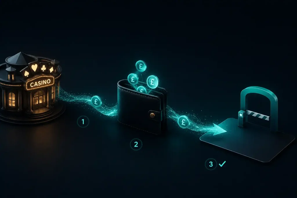 The wallet-to-card transfer where the Skrill fee applies